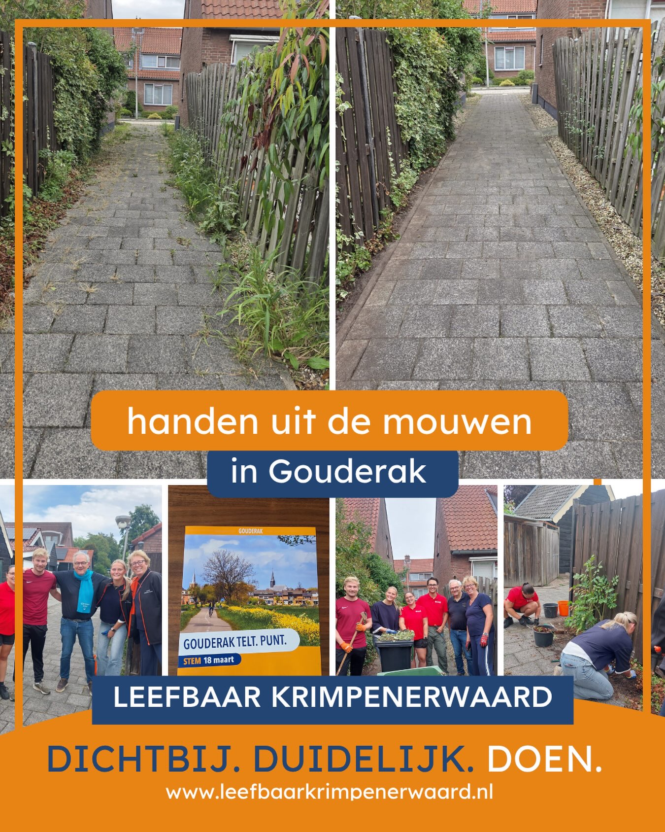 Niet alleen in verkiezingstijd gaan we de straat op om flyers te verspreiden. Ook daarna…